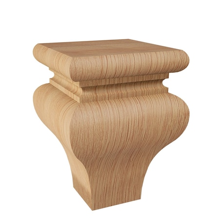 Designs Of Distinction Square Tulip Bun Foot - Red Oak 01706065AK1